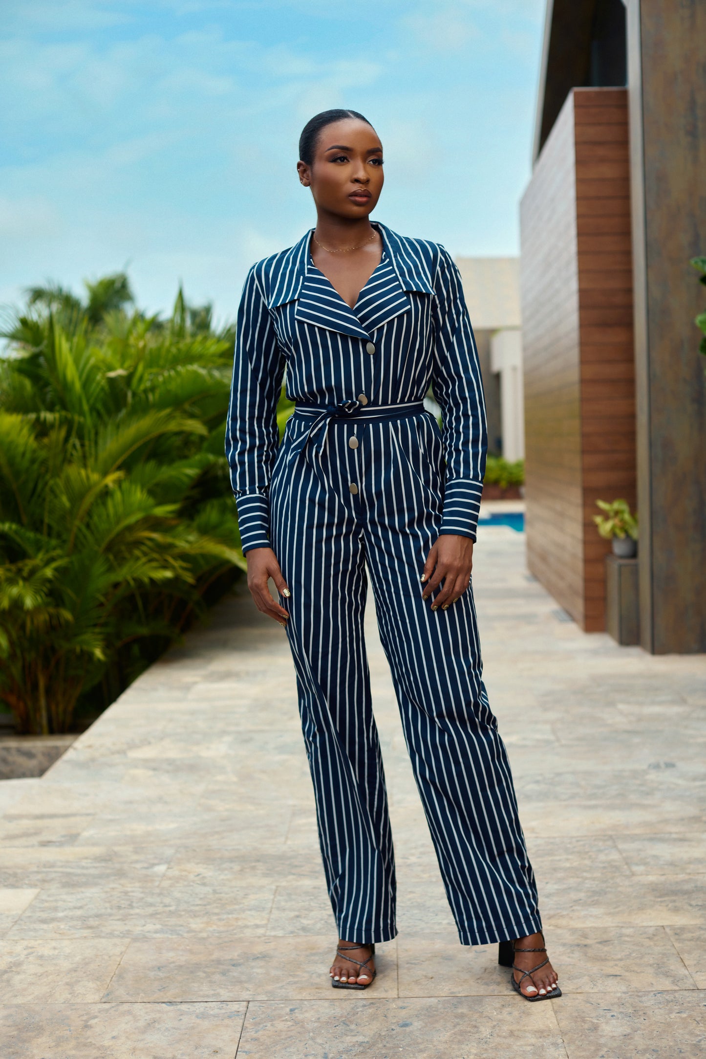 Stripped jumpsuit