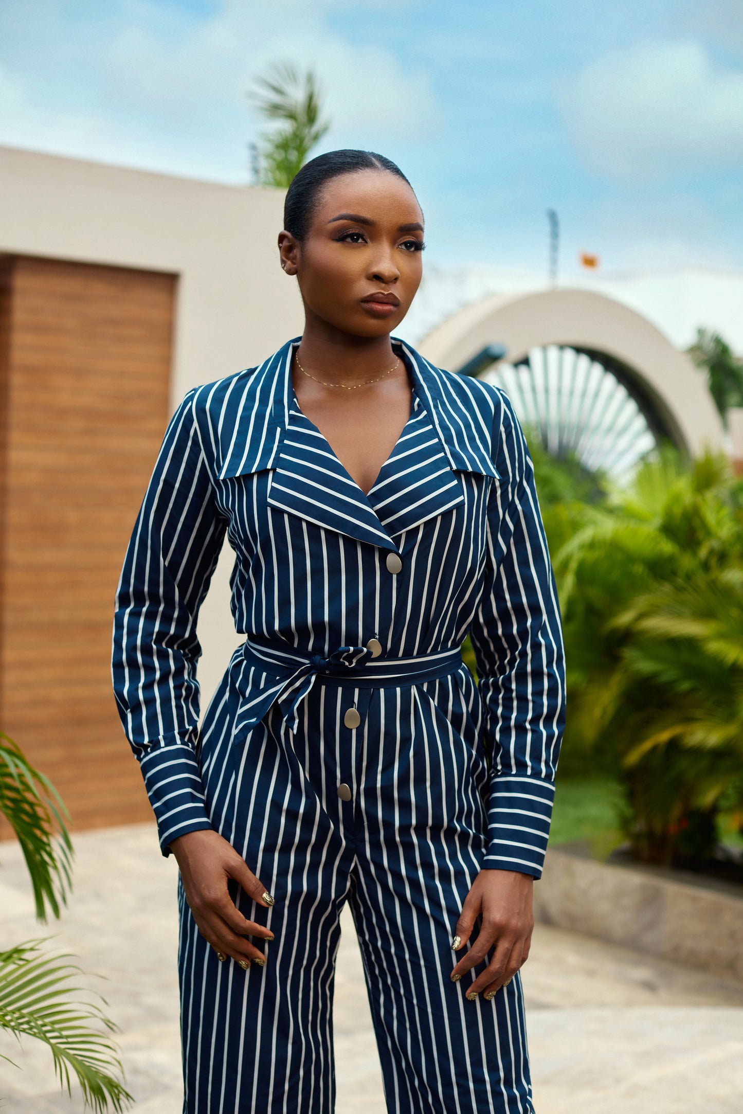 Stripped jumpsuit
