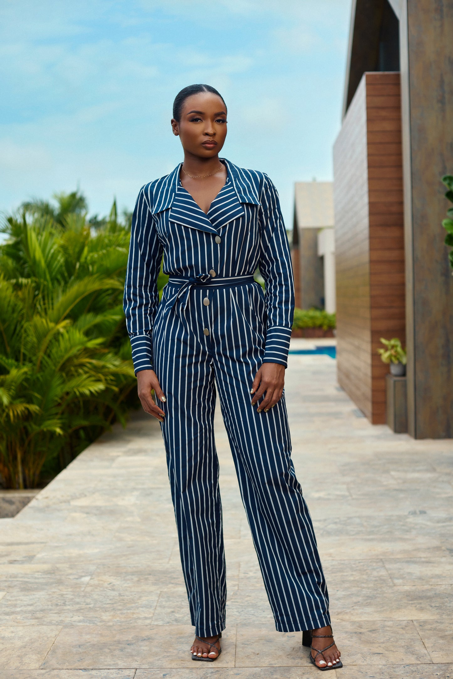 Stripped jumpsuit
